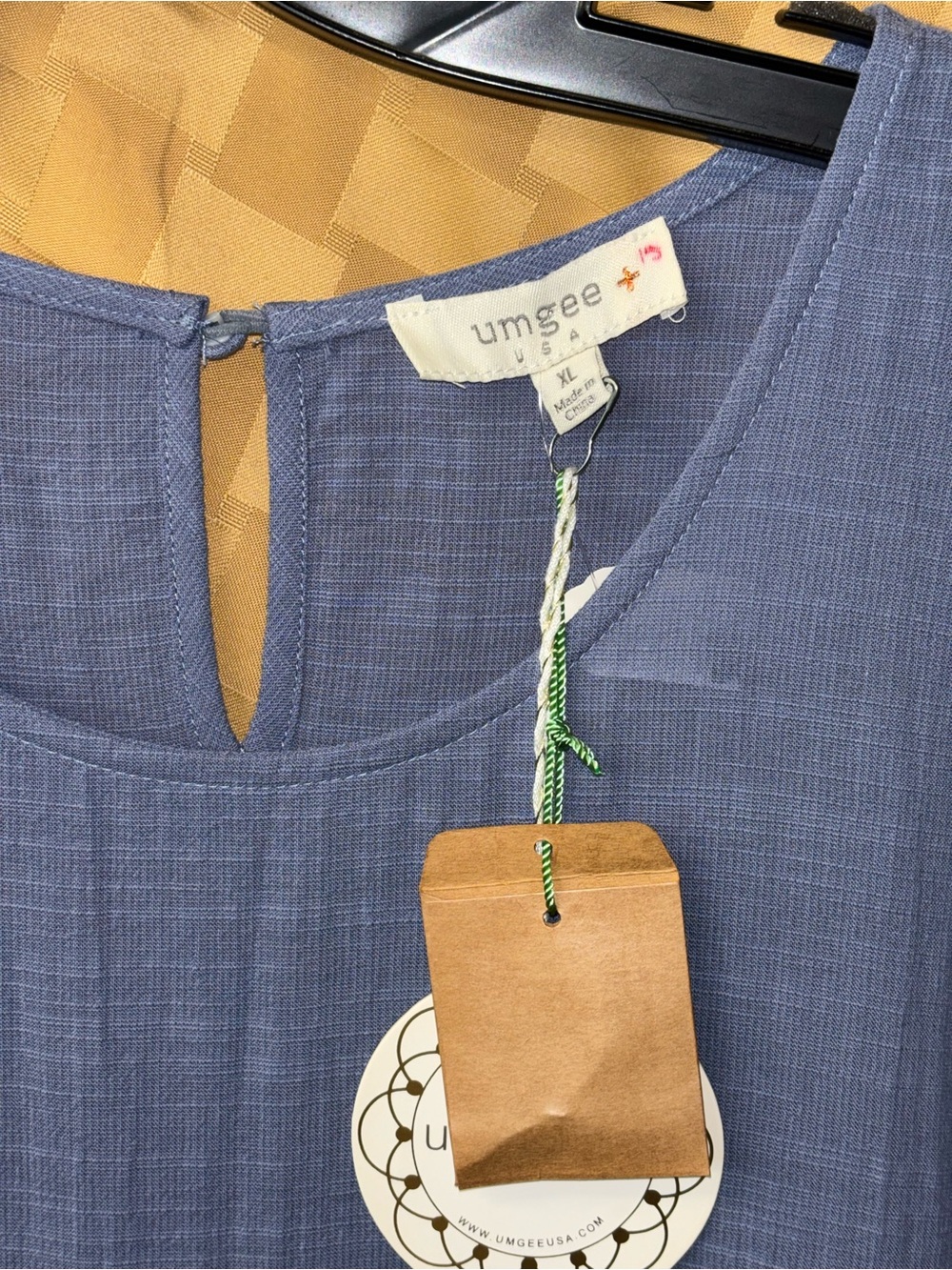 Umgee Sleeveless Tiered Maxi Dress - Periwinkle Blue - Picture 2 of 3
